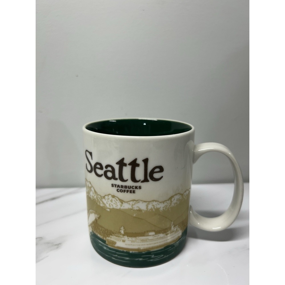 Starbucks Seattle Collector Series Global Icon 2009 Coffee Tea Mug 16 oz